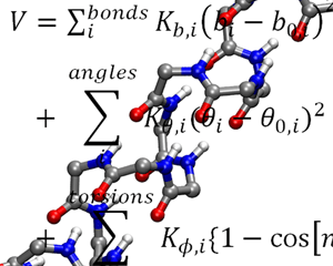 Illustration of proteins and equations