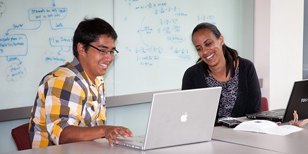 Students studying together