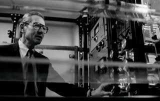 Black and white photo of Allan Hoffman, circa 1970s