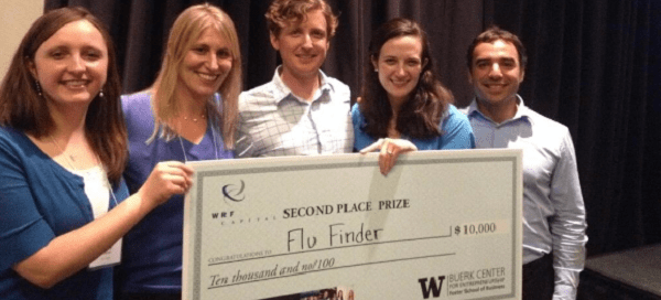 2014 UW Business Plan Competition 2nd place prize recipient, FluFinder