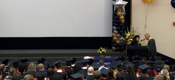 Cecilia Giachelli, David C. Auth and Class of 2014 at Bioengineering Departmental Graduation Ceremony