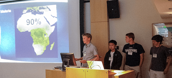 UW Bioengineering summer camp participants deliver presentation