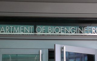 Department of Bioengineering building sign