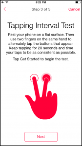 Tapping Interval Test border