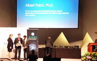 Albert Folch at AIMBE induction ceremony