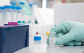 Vials in a laboratory