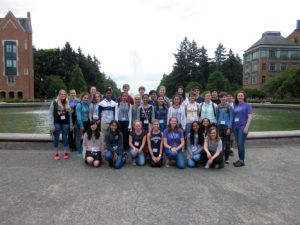 Students participating in 2016 BioE summer camp