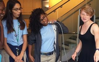 STEMM Prep students participating in ultrasound activity