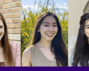 Bioengineering Husky 100 students Lauren Holbrook, Jolie Phan and Nadia Siddiqui
