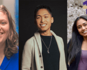 Molly Mollica, Joey Liang and Suchitra Gopal 2022 Husky 100