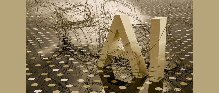computer generated image of the letters AI created by Steve Johnson for Unsplash