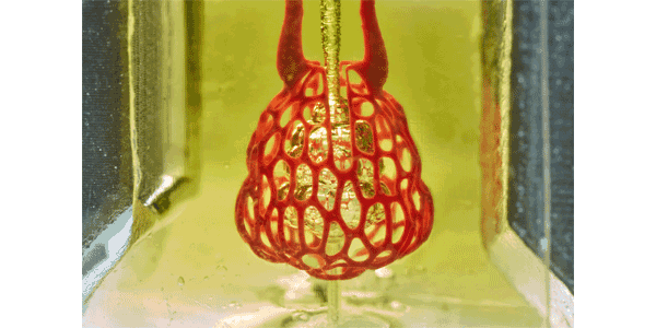 closeup of 3D bioprinted air sac