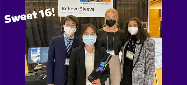 Four BioE students in Believe Sleeve team and "Sweet 16"