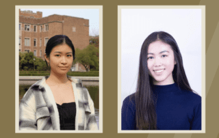 Fang-Hua Hu and Rachel Shi, BioE undergraduates