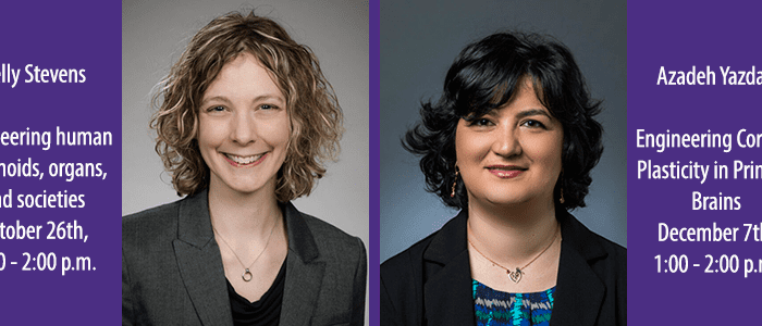 Kelly Stevens and Azadeh Yazdan - 2023-2024 Scinec in Medicine New Investigator lecturers