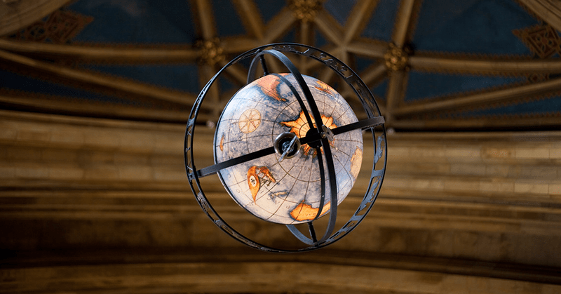 Globe in Suzzallo Library