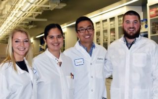 IDRI interns, including B.S. Bioengineering graduate Jasmine Fuerte-Stone