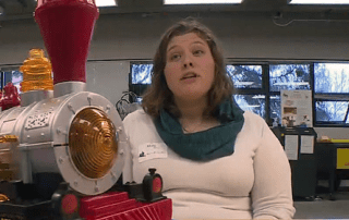 BioE PhD student Molly Mollica talks to Seattle's King 5 TV about toy adaptation